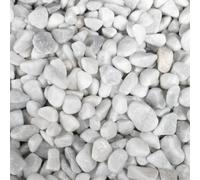 Bernardelli Ciottoli Bianco Carrara 7-15 mm per Vasi Aiuole e Giardino 25 kg