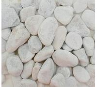 BERNARDELLI - Ciottoli Bianco Marmo Carrara (40/60 mm) per arredo di esterni, vasi e fiorere - Sacco da 25 kg