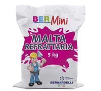 BERNARDELLI - Malta Refrattaria: a presa rapida e a elevata resistenza termica (Sacco da 5 kg)