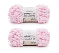 Bernat Alize Blanket - Filati rosa cipria, confezione da 2 pezzi da 180 g, in poliestere, 7 jumbo - 18 m, maglia e uncinetto