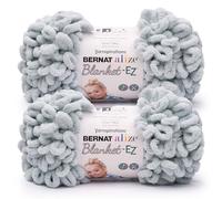 Bernat Alize Blanket Smoke Yarn - Confezione da 2 gomitoli da 180 g, 100% poliestere, # 7 Jumbo, 16 m, per lavori a maglia/uncinetto