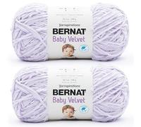 Bernat Baby Velvet Gomitolo di filato, confezione da 300 g, poliestere, pettinato, n. 4 (medio), 400 m, per lavoro a maglia e uncinetto, lilla