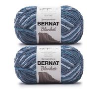 Bernat Blanket BB - Filato 100% poliestere da 200 m/300 g, colore: blu (Cozy Blue), confezione da 2