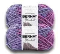 Bernat Blanket BB - Filato viola tramonto - 2 confezioni da 300 g/10,5 oz - 100% poliestere - #6 Super Bulky - 200 metri - per maglia/uncinetto