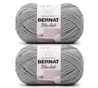 Bernat Blanket BB Vapor - Filato grigio - 2 confezioni da 300 g - Poliestere - #6 Super Bulky - 200 metri - Lavoro a maglia, uncinetto, artigianato e amigurumi