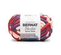 Bernat Blanket - Filato potpourri extra spesso, 1 confezione da 600 g, 100% poliestere, # 7 Jumbo, 60 m, per lavori a maglia/uncinetto