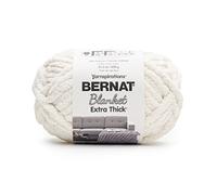 Bernat Blanket - Gomitolo di filato extra spesso, stile vintage, bianco, confezione da 600 g, in poliestere, 7 pezzi, per lavori a maglia/uncinetto