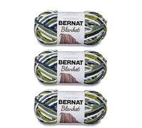 Bernat Blanket Oceanside - Gomitolo di ciniglia grosso, 3 confezioni da 150 g, in poliestere, 6 super voluminose, 91,4 m, per lavori a maglia, uncinetto, artigianato e amigurumi, filato di ciniglia