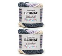 Bernat Blanket Patchwork Fresh Laundry Yarn - 2 confezioni da 300 g - 100% poliestere - #6 Super Bulky - 200 metri - per maglia/uncinetto