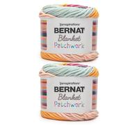 Bernat Blanket Patchwork Tropical Splash Filato - 2 confezioni da 300 g/10,5 oz - 100% poliestere - #6 Super Bulky - 200 metri - per maglia/uncinetto