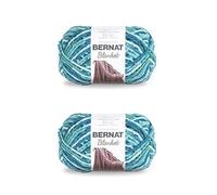 Bernat Blanket Tidepool - Gomitolo di filato in poliestere, 2 confezioni da 300 g, 6 super voluminose, 200 m, per lavori a maglia/uncinetto
