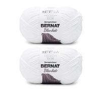Bernat Blanket White Yarn - 2 confezioni da 300 g/10,5 oz - poliestere - 6 super voluminosi - 200 metri - per maglia/uncinetto
