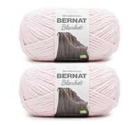 Bernat Coperta di filato rosa blush - 2 confezioni da 300 g/10,5 oz - poliestere - 6 super ingombranti - 220 m - maglia e uncinetto
