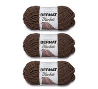 Bernat Coperta di filato tortora, 3 confezioni da 150 g, poliestere, 6 super ingombranti, 108 m, maglia e uncinetto