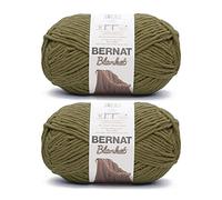 Bernat Coperta in filato di oliva, 2 confezioni da 300 g, poliestere, 6 super ingombranti, 200 m, per lavorare a maglia/uncinetto