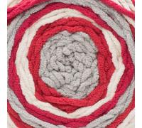 Bernat Coperta Strisce Filo Lana Lavorazione Maglia 300g - 76027 Rosso Alert