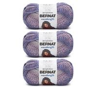 Bernat Filato opale lunghezza d'onda - 3 confezioni da 140 g - Acrilico - #5 Bulky - 200 metri - per lavori a maglia, uncinetto e artigianato