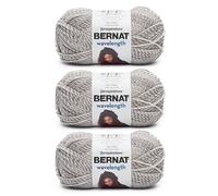 Bernat Filato perlato a lunghezza d'onda, confezione da 3 pezzi, 140 g, acrilico, 5 voluminoso, 200 m, per lavori a maglia, uncinetto e artigianato