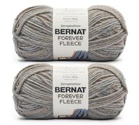 Bernat Forever Fleece Branch - Filato per lavori a maglia, 2 confezioni da 280 g, 100% poliestere, super voluminoso, 180 m, per maglia/uncinetto