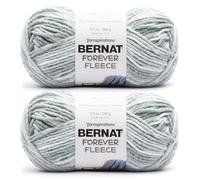 Bernat Forever Fleece Tea Tree - Filato per lavori a maglia, 2 confezioni da 280 g, 100% poliestere, #6 super voluminoso, 170 m, per maglia/uncinetto