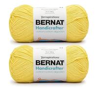 Bernat Handicrafter Cotton BB Sunshine Yarn - 2 confezioni da 400 g - Cotone - # 4 pettinato (medio) - 700 metri - per lavori a maglia, uncinetto e artigianato