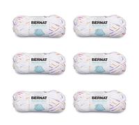 Bernat Handicrafter - Filati di cotone con stampa floreale, 6 pezzi da 42,5 g, cotone, 4 medi (pettinati) - 80 m - maglia/uncinetto