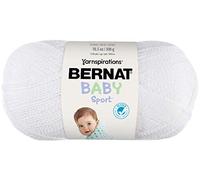 Bernat Piccolo Acrilico Bambino Sport gomitolo di Lana, White Sparkle