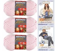 Bernat Softee 28418 - Set di filati grossi super ingombranti, numero 6, 3 matasse, colore: Rosa