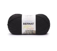 Bernat Softee Chunky BB Black Yarn - 1 confezione da 400 g - Acrilico - #6 Super Bulky - 400 metri - per lavori a maglia, uncinetto e artigianato