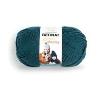 Bernat Softee Chunky BB Teal Yarn - 1 confezione da 400 g - acrilico - #6 Super Bulky - 400 metri - per lavori a maglia, uncinetto e artigianato
