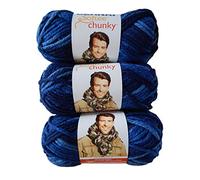 Bernat Softee Chunky ombre- confezione da 3 palline - 80 g ciascuna sfera - denim ombre