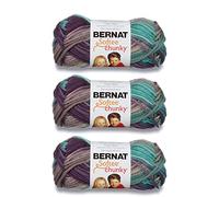 Bernat Softee Chunky Shadow - 3 confezioni da 80 g, acrilico, 6 super voluminose, 70 m, per maglia/uncinetto