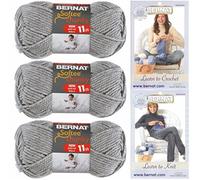 Bernat Softee, filato grosso, super ingombrante, #6, 3 matasse grigio erica 28046
