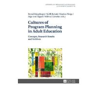 Bernd Käpplinge Cultures of Program Planning in Adult Educati (Copertina rigida)