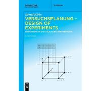 Bernd Klein Versuchsplanung - Design of Experiments (Tascabile)