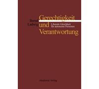 Bernd Ladwig Gerechtigkeit Und Verantwortung (Copertina rigida)