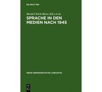 Bernd Ulrich Biere Sprache in den Medien nach 1945 (Copertina rigida)