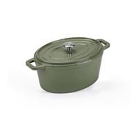 SET CASS.OVALE 2M 31 CM+COP.CAST IRON NEW GREEN