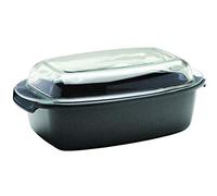 Berndes Specials Enduro Rostiera Multiuso con Coperchio in Vetro 33x21 cm, 5.2 Litri, Alluminio Pressofuso