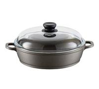 Berndes Tegame con Coperchio 28cm, Alluminio Pressofuso, Nero, 28 cm, Induction