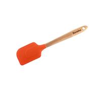 Berndes Spatola Utensile Cucchiaio in Legno e Silicone, Arancione, 27 cm