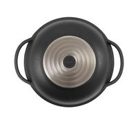 Berndes Vario Click Wok con coperchio 32cm in alluminio, nero - metallo 031139