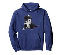 Bernedoodle Dog Mini Bernedoodle Super Cute Canine Felpa con Cappuccio