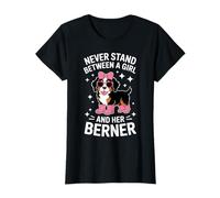 Berner Girl Divertente Bovaro del Bernese Maglietta