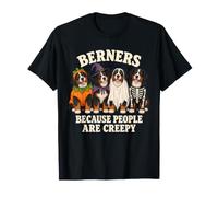 Berner perché Le Persone Sono inquietanti Divertente Cane di Halloween Maglietta
