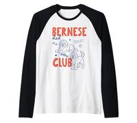 Bernese Dad Club Bernese Mountain Dog Owner Fathers Day Maglia con Maniche Raglan