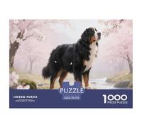 Bernese Mountain Dog 1000 Pezzi Puzzle Classici Impegnativo E Difficile Per Difficoltà Sfida Per Adulti E Bambini Da 14 Anni E Più Decorazione Domestica Regalo Per Amore E Amico 70x50cm/1000pcs