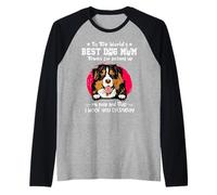 Bernese Mountain Dog Best Dog Mom Dogs Lovers Mothers Day Maglia con Maniche Raglan