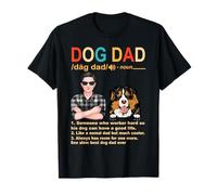 Bernese Mountain Dog Dad Definition Funny Fathers Day Maglietta