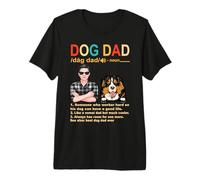 Bernese Mountain Dog Dad Definition Funny Fathers Day Maglietta Premium